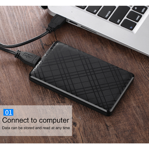 Carcasa de disco duro UTHAI T43 USB3.0 para caja de disco duro SATA2 3 de 2,5 pulgadas, funda HDD móvil con Cable compatible con 6TB de alta velocidad 2022 nuevo ► Foto 1/5