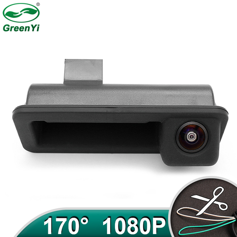 HD AHD 1080P MCCD lente ojo de pez manija del maletero del coche cámara de visión trasera para Land Rover Freelander 2 Ford Focus 2C 3C sedán Mondeo ► Foto 1/6