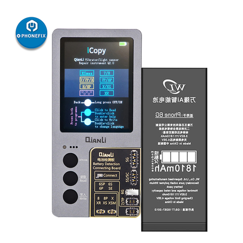 Qianli iCopy Plus-Placa de prueba de batería para iPhone 7/8/8P/X/XR/XS/XSMAX/11Pro Max LCD/vibrador, programador EEPROM de transferencia ► Foto 1/6