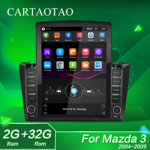 Para Mazda 3 2004, 2005, 2006-2013 maxx 2 din Android 9,0 Car Radio reproductor de vídeo Multimedia GPS de navegación 9,7 