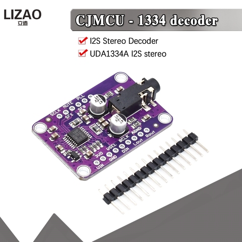 Módulo de CJMCU-1334 DAC CJMCU-1334 Placa de Módulo Decodificador de Audio estéreo UDA1334A I2S DAC para Arduino 3,3 V - 5V ► Foto 1/6