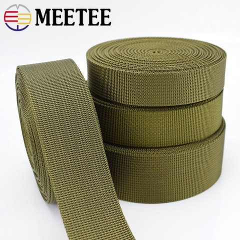 Cinta adhesiva reforzada de nailon verde militar, 5 metros, 20-38mm, Material de costura, cinturón de seguridad, mochila, bolsa, hebillas, accesorios de ropa ► Foto 1/6