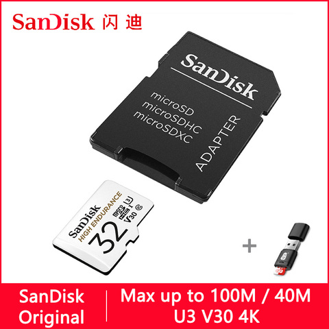 SanDisk de alta resistencia Micro SD de 32GB 128GB 64GB 256GB U3 V30 4K tarjeta de memoria Micro SD/TF Flash tarjeta MicroSD para Monitor de vídeo ► Foto 1/6