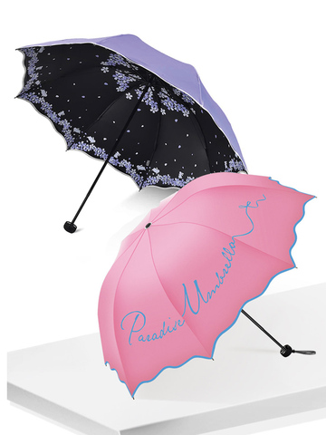 Sombrilla plegable de calidad para mujer, sombrilla de bolsillo para mujer, marca de viaje, antiuv, a prueba de viento, flor de lluvia, Modish ► Foto 1/6