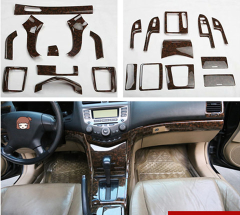 Pegatinas de ABS para coche, cubierta de decoración interior de grano de ágata para HONDA Accord 7 MK7, 2003-2007, 1 lote ► Foto 1/6