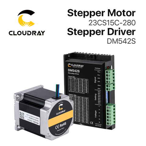 Cloudray-Kit de controlador de Motor paso a paso Nema 23, bucle abierto 1.5N.m 2.8A 1.0A-5.0A 18-50VDC para impresora 3D, fresadora de grabado CNC ► Foto 1/6