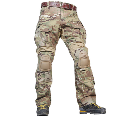 Lobo enemigo G3 pantalones de combate con la rodilla almohadillas Airsoft táctico pantalones MultiCam negro CP azul Gen3 militar caza de camuflaje ► Foto 1/1