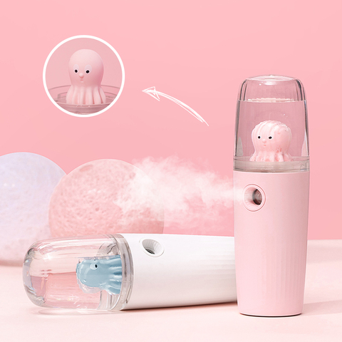 PULVERIZADOR DE Nano niebla portátil, humidificador con carga USB, 30ML, belleza crema hidratante, reposición de agua, Mini aerosol de vapor Facial ► Foto 1/6