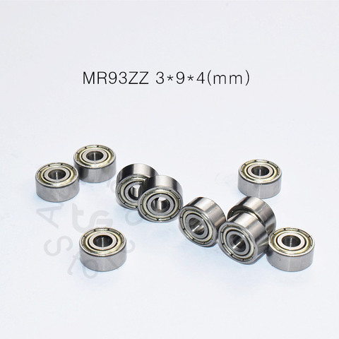 MR93ZZ 3*9*4(mm) 10 piezas envío gratis teniendo ABEC-5 de Metal sellado miniatura minirodamiento MR93 MR93ZZ rodamiento de acero cromado ► Foto 1/6