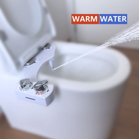 Nueva llegada de bidé limpiador femenino bidé inodoro bidet rociador limpiador de inodoro bidé frío y caliente bidet no eléctricos ► Foto 1/6