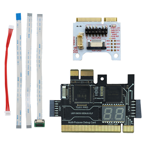 Ordenador portátil Universal y PC PCI PCI-E mini PCI-E LPC, Analizador de prueba de diagnóstico, probador de tarjetas de depuración para ordenador portátil de escritorio ► Foto 1/6
