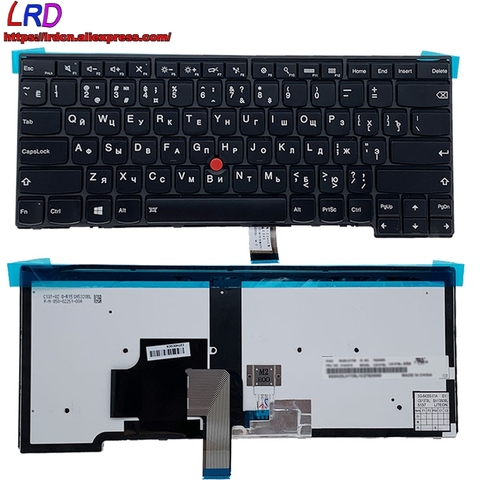 Teclado retroiluminado ruso para ordenador portátil Lenovo Thinkpad T431S T440 T450 T460 T440S T450S T440P, 01AX333 con luz, novedad ► Foto 1/5