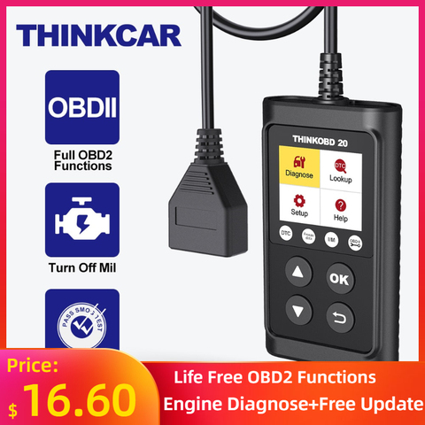 THINKCAR-herramienta de diagnóstico automático para coche, escáner profesional THINKOBD 20 OBD 2, lector de código automotriz, para comprobar la luz del motor, búsqueda DTC ► Foto 1/6