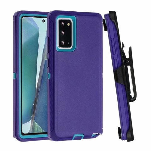 Funda híbrida completa para teléfono móvil Samsung, carcasa de silicona con Clip para cinturón, a prueba de golpes, para Galaxy Note 20, Ultra, S20, S21, S10 Plus, 360 ► Foto 1/6