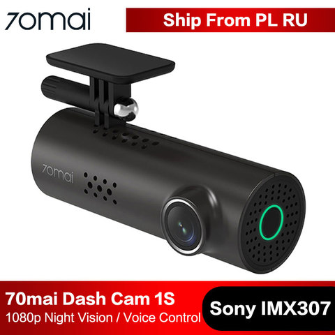 70mai cámara de salpicadero 1S coche DVR Cámara Wifi APP y Control de voz en Inglés 1080P HD Visión Nocturna g-sensor 70 Mai Dashcam Video grabadora ► Foto 1/6