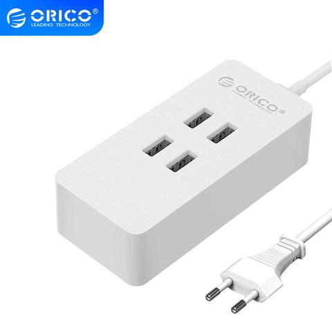 ORICO 4 puertos cargador USB Mini estación de carga inteligente 5V2. cargador de escritorio 4A * 4 con salida máxima de 20 W para carga de almohadilla de teléfono inteligente ► Foto 1/6