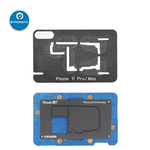 QianLi-Plataforma de Reballing de Marco medio, plantilla de Reballing BGA para iPhone X XS XSMAX 11 Pro Max, placa base, mesa de plantación de estaño ► Foto 1/6