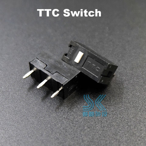 Micro interruptor de ratón TTC, botón blanco adecuado para 10M, 20M, 50M, Steelseries Kinzu, Kana, Sensei, tecla de rueda, envío gratis ► Foto 1/5