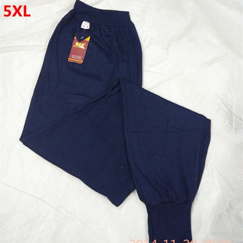 Ropa interior de algodón para hombre, pantalones largos cálidos de talla grande 5XL 4XL 3XL, otoño ► Foto 1/6