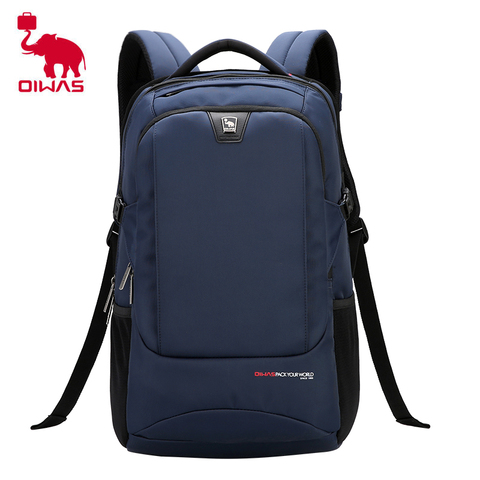 Oiwas-Mochila GRANDE impermeable para ordenador portátil de 15,6 pulgadas, bolso de viaje a la moda para hombres, mujeres, adolescentes, bolso escolar para mujer ► Foto 1/6