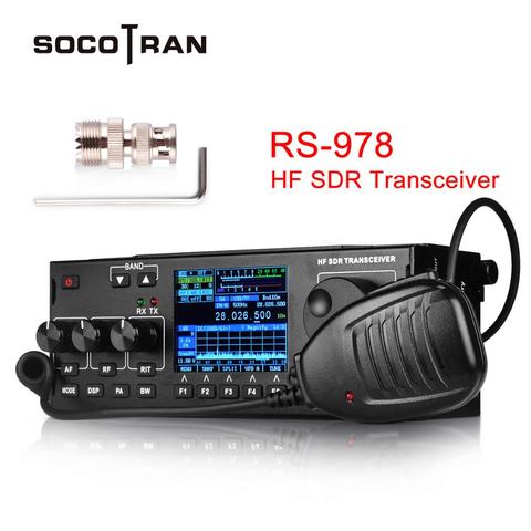 SOcotran RS-978 SSB hf SDR radio HF 1,8-30 MHz 10 vatios jamón sdr radio hf con paquete de baterías Li-ion de 3800mAh ► Foto 1/6