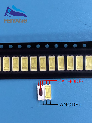 100 Uds luz de fondo LED Seoul 1W 7030 6V blanco 90-100LM iluminación LCD trasera para TV aplicación de TV STWBX2S0E ► Foto 1/4