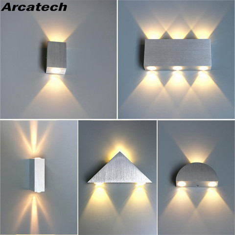 Lámpara LED de pared para interiores, candelabro de aluminio moderno para decoración del hogar, CA 85-265V, para baño, pasillo y NR-183 ► Foto 1/6