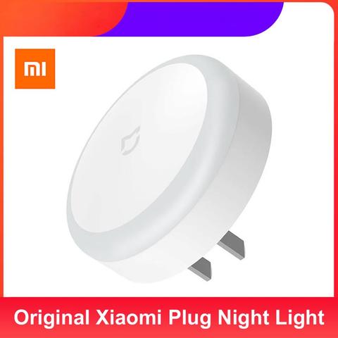 Xiaomi Mijia-luz infrarroja con Sensor de movimiento para el hogar, enchufe de iluminación nocturna LED para pasillo, Baño, Dormitorio, luz de casa inteligente ► Foto 1/6