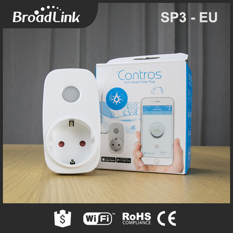 Broadlink SP3 UE/contros Smart inalámbrico WiFi socket 16a 3500 W remoto alimentación plug ios android Control remoto ► Foto 1/6