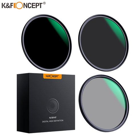 K & F Concept-filtro de lente polarizador de densidad neutra para capa de cámara Nano Coate 49mm 52mm 58mm 62mm 67mm 77mm ► Foto 1/6