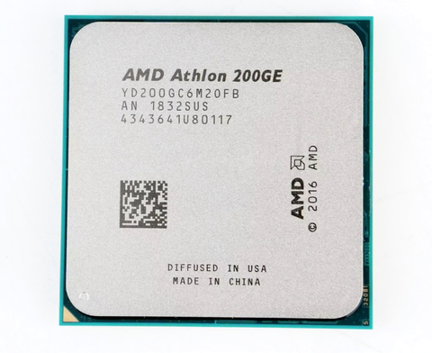 AMD Athlon 200GE X2 200GE 3,2 GHz Dual-Core Quad-Hilo de procesador de CPU YD200GC6M2OFB hembra AM4 ► Foto 1/1
