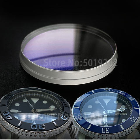 Doble cúpula con borde ranurado cristal de zafiro reemplazar piezas para la marca Seiko SKX007 009 011 reloj de cristal, Envío Gratis ► Foto 1/6