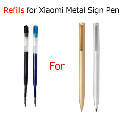 Recambio para Xiaomi Mijia Metal rotuladores 0,5 MM negro/azul reemplazar recambios para Xiaomi escribir bolígrafos letrero de Metal de la pluma (NO Xiaomi) ► Foto 1/6