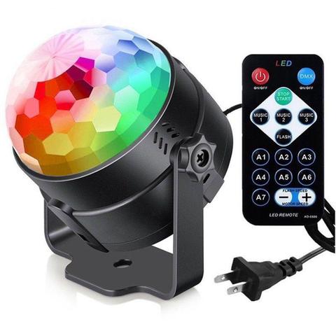 7Color 3W LED discoteca luz de la etapa de luz DJ sonido Proyector láser con Control efecto de luz música decoración para fiesta de Navidad luz de la etapa ► Foto 1/6