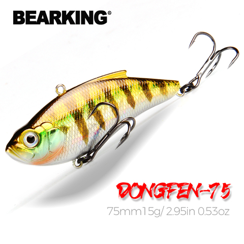 BEARKING 75mm15g profesional superior Wobblers aparejos de pesca señuelos vibration cebo para hielo pesca Artificial Accesorios ► Foto 1/6