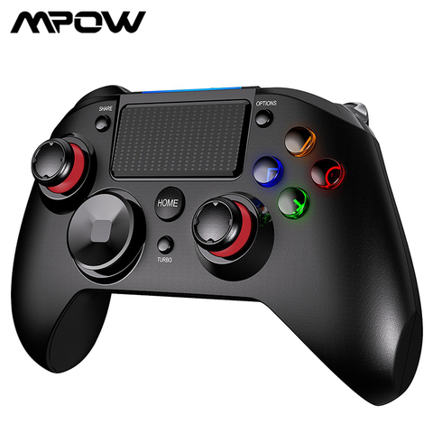 Mpow-Mando de consola inalámbrico, joystick de juego inalámbrico mejorado, con vibración múltiple en gatillo, para PS4/PS3, teléfono móvil, PC y TV Box, PC263 ► Foto 1/6