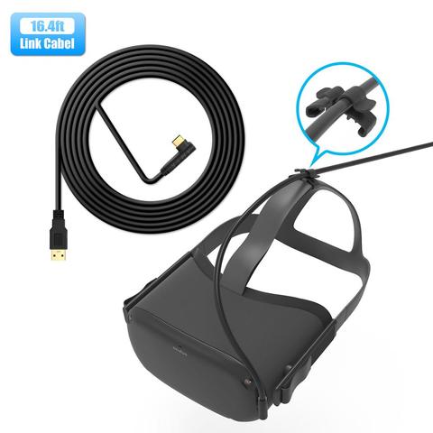 Cable de carga de línea de datos de 5M para auriculares Oculus Quest 2, conexión VR, USB 3,0, tipo C, USB-A de transferencia de datos a Cable tipo C, accesorios VR ► Foto 1/6