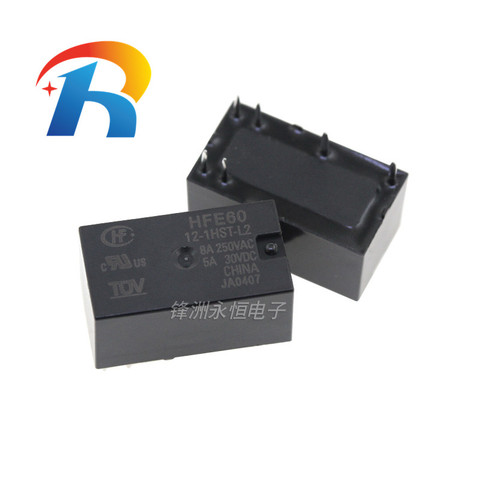 5 uds HF magnético relé de enclavamiento HFE60-5-1HST-L2 5VDC HFE60-12-1HST-L2 12VDC HFE60-24-1HST-L2 24VDC 6PIN 8A en lugar de DSP1A-L2 ► Foto 1/2