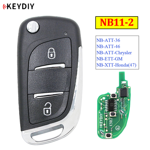 KEYDIY-mando a distancia multifuncional de 2 botones, NB11-2 serie NB Universal para KD900 URG200 KD-X2 todas las funciones en uno ► Foto 1/6