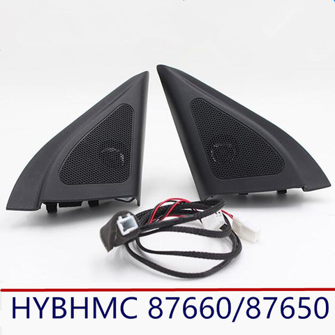 Altavoces triangulares negros para coche, tweeter con cable, para Hyundai Solaris 2011-2016 ► Foto 1/3