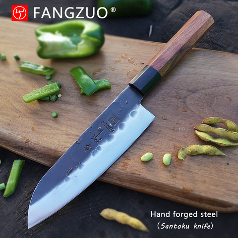 Santoku-cuchillos de cocina de estilo japonés, 5CrCoMov, de acero inoxidable de alto carbono, hoja afilada, herramientas de corte de carne, nuevo ► Foto 1/6