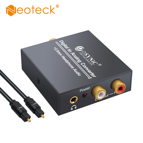 Neoteck, convertidor de Audio análogo Digital a análogo de 96Khz, Adaptador convertidor DE Audio S/PDIF DAC de 24 bits para Amp ► Foto 1/6