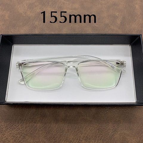 Cubojue 155mm anteojos de gran tamaño de los hombres TR90 transparente gafas de hombre grande gafas con montura completa óptica de la cabeza ► Foto 1/6