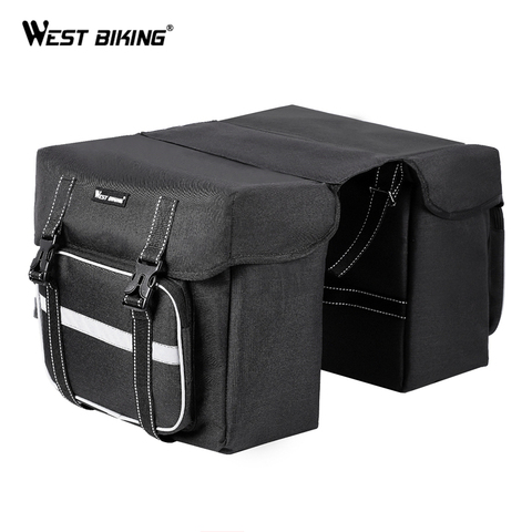 WEST BIKING-bolsas para ciclismo, de gran capacidad alforja, portaequipajes del asiento trasero, bolsas para maletero, accesorios para bicicleta de montaña ► Foto 1/6