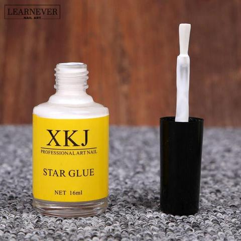 Pegamento blanco para uñas, pegatinas de papel de aluminio Galaxy Star, arte, transferencia de 16ml, adhesivo para puntas de uñas, F0P6, 1 ud. ► Foto 1/6