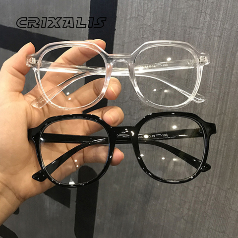 Gafas de sol transparentes para mujer y hombre, anteojos con montura redonda a la moda, para ordenador y juegos ► Foto 1/1