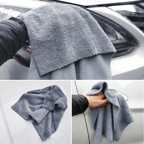 Premium de microfibra detallado de coches toalla Ultra suave caso unicornio toalla perfecta para el coche lavado y secado súper absorbente 40X40CM 380GSM ► Foto 1/5