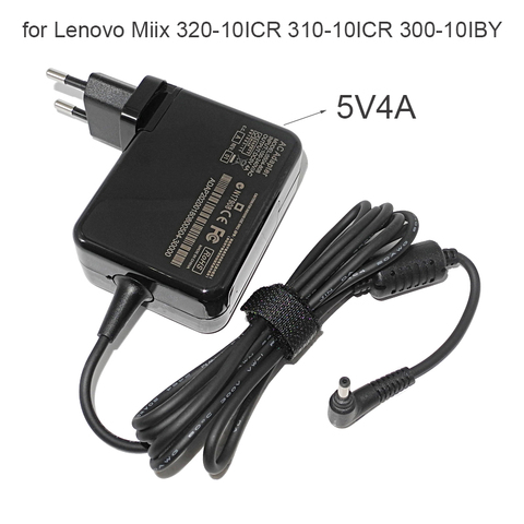 Cargador de adaptador de CA para portátil, 5V y 4A, para Lenovo Miix 320-10ICR 310-10ICR 300-10IBY Ideapad 100S-80R2 100S-11IBY ADS-25SGP-06 05020E ► Foto 1/6