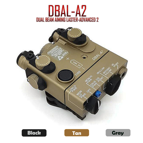 PEQ-15A láser de doble haz de DBAL-A2, iluminador de luz LED blanca con interruptor de caja de batería remota ► Foto 1/6