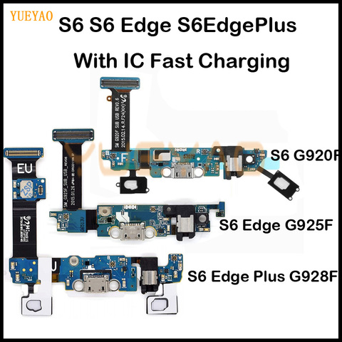 Conector Micro USB para Samsung Galaxy S6 Edge Plus, G920F, G925F, G928F, G920, G925, G928, puerto de carga, Cable flexible ► Foto 1/1